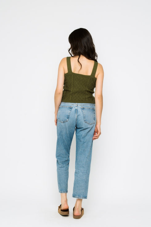 Madelyn-Cabled Sweater Cami